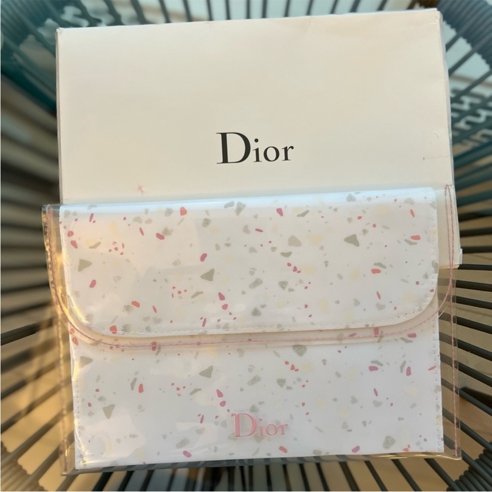 Authentic Large Dior Elegant Rose Pouch